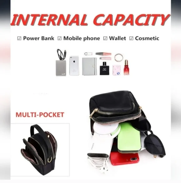 Elegant Black Women's Bag - Picture 4 of 6